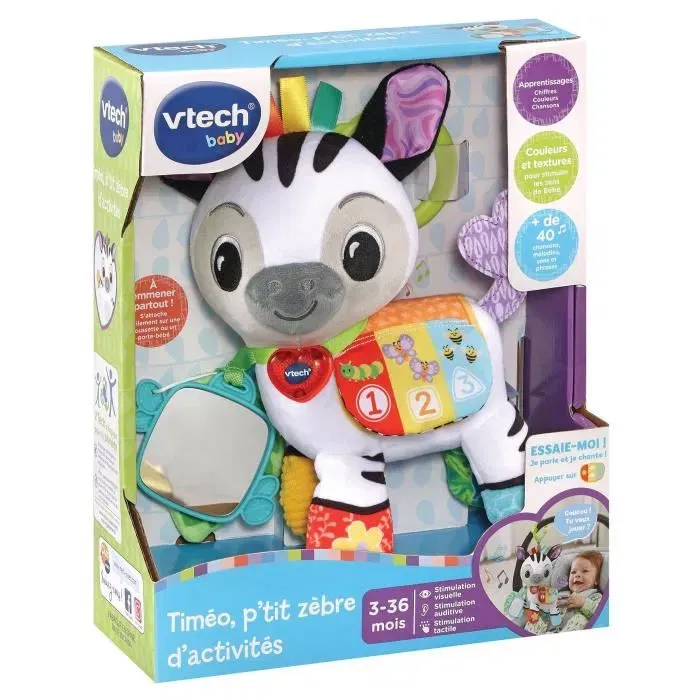 Vtech Baby Timéo, P'tit Zèbre de activités VT3417765508059 Vtech Baby Timéo, P'tit Zèbre de activités VT3417765508059