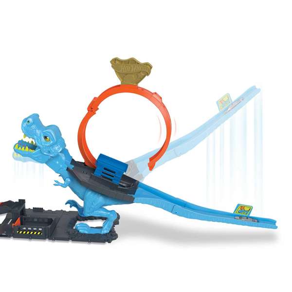 Mattel Hot Wheels Pista Mordida de T-Rex Conjunto de Juego para Niños 3-4 Años