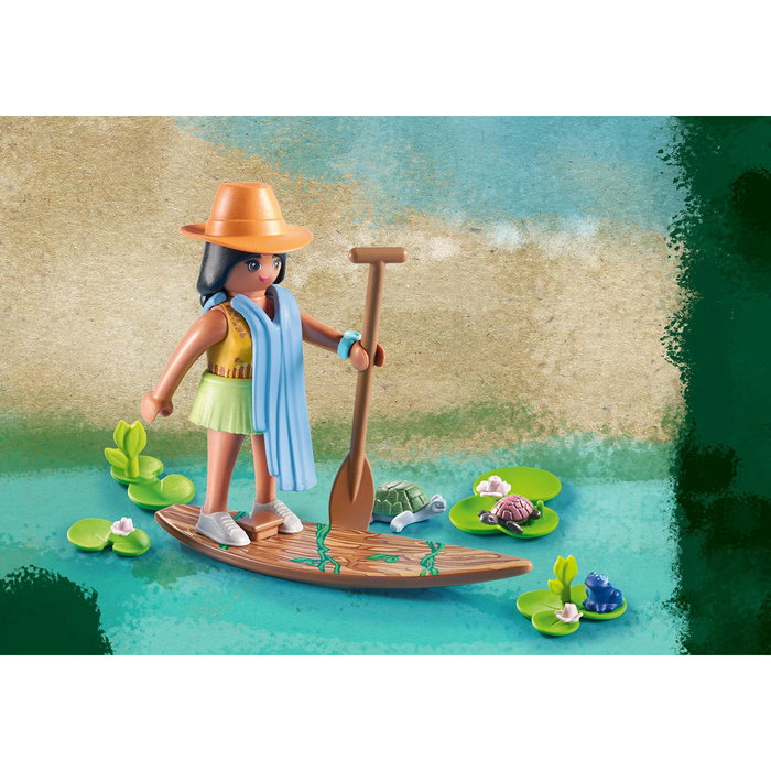 PLAYMOBIL Wiltopia Tour de remo con delfines de río
