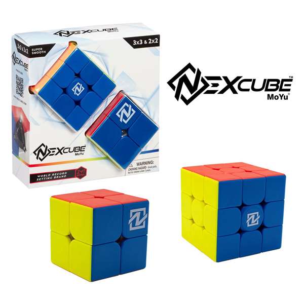 Goliath Nexcube Pack de Cubos Clásicos 3x3 y 2x2 con Peana