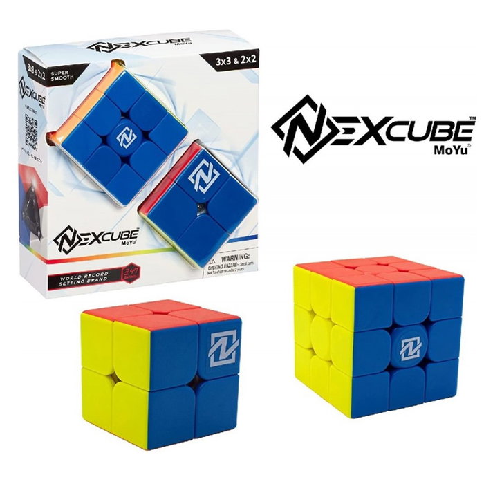 Goliath Nexcube Pack de Cubos Clásicos 3x3 y 2x2 con Peana