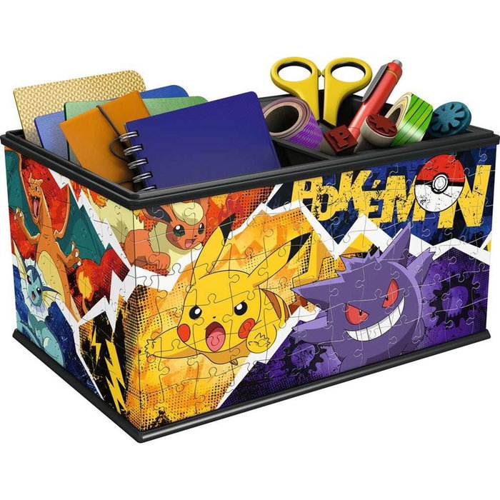 Ravensburger 4005556115464 - Puzzle 3D Storage Box Pokémon, licencia oficial