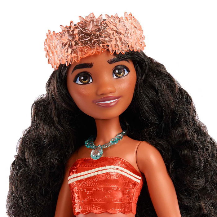Mattel Hpg68 Muñeca Princesa Vaiana Disney Princess, Articulada con Accesorios (Diadema y Collar), Edad +3 Años