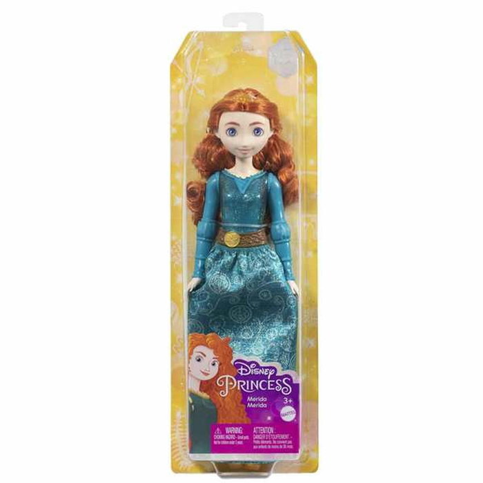 Mattel Muñeca Princesa Mérida Disney Princess Brave con Ropa Brillante y Accesorios