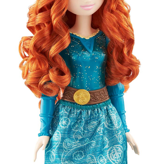 Mattel Muñeca Princesa Merida HLW13 Disney Princess Inspirada en Brave con Ropa Brillante y Accesorios para Niñas +3 Años