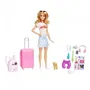 Barbie Barbie Voyage Muñeca con 14 Accesorios para 3 años y +