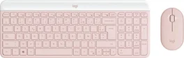 Logitech MK470 Slim Combo Teclado y Ratón Inalámbrico Rosa AZERTY