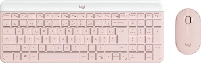 Logitech MK470 Slim Combo Teclado y Ratón Inalámbrico Rosa AZERTY Logitech MK470 Slim Combo Teclado y Ratón Inalámbrico Rosa AZERTY