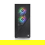 Thermaltake Divider 370 TG ARGB Black Midi Tower Caja de PC con Panel de Vidrio Templado y Iluminación Frontal