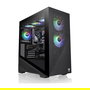 Thermaltake Divider 370 TG ARGB Black Midi Tower Caja de PC con Panel de Vidrio Templado y Iluminación Frontal