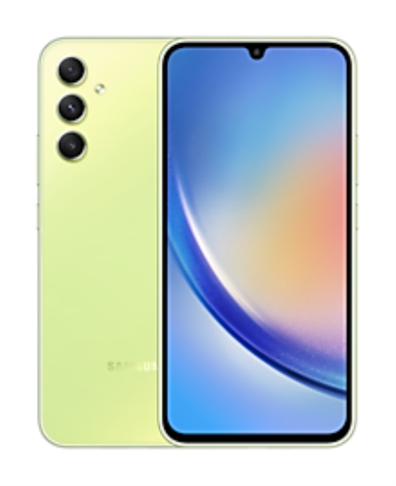 Samsung Galaxy A34 5G Smartphone 6.6" Super AMOLED 128 GB 6 GB RAM Triple Cámara 48 MP 5000 mAh IP67 Awesome Lime Verde