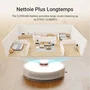 Dreame D10 Plus Blanco Robot Aspirador y Fregasuelos con Estación de Vaciado Automático