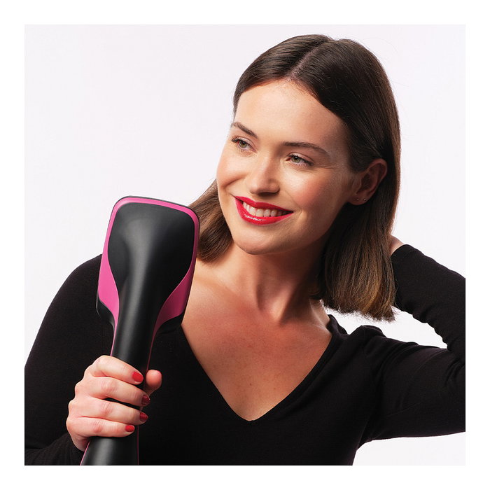 Revlon RVDR5212E Cepillo de Aire Caliente, 800 W, 2 Velocidades, 3 Niveles de Calor, Tecnología Iónica y de Cerámica, Negro y Rosa