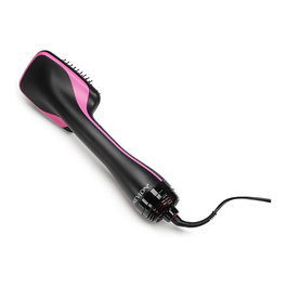 Revlon RVDR5212E Cepillo de Aire Caliente con Tecnología Iónica y Cerámica, 800 W, 2 Velocidades, 3 Ajustes de Calor, Color Negro y Rosa