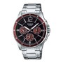 Casio MTP-1374D-5AVDF con esfera negra y correa gris