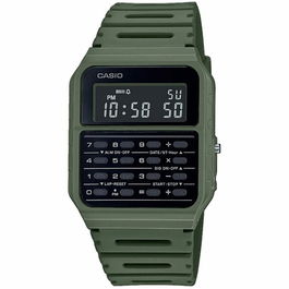Reloj Unisex Casio CALCULATOR Negro Verde