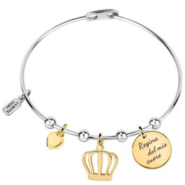 La Petite Story Pulsera Bangle en Acero Inoxidable Gris LPS05ASD06