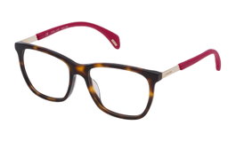 Police VPL630-5109AJ Gafas de Vista Mujer Marrón Metal