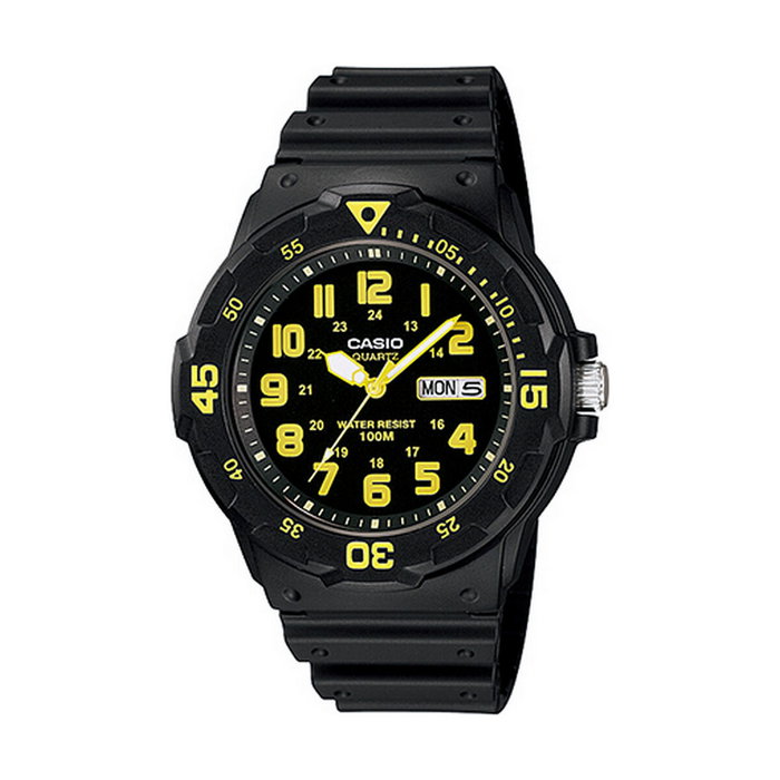 Reloj Hombre Casio DIVER 100M Amarillo Negro (Ø 44,5 mm)