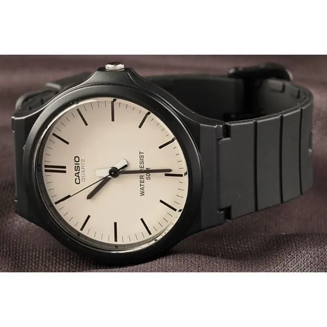 Reloj Hombre Casio MW-240-7EVEF Blanco Negro