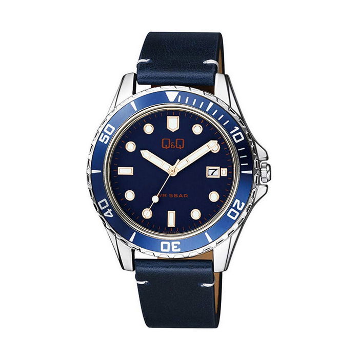 Reloj Hombre Q&Q A172J322Y Azul (Ø 43 mm) Reloj Hombre Q&Q A172J322Y Azul (Ø 43 mm)