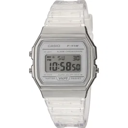 Casio F-91WS-7EF Reloj Crono, Alarma, Calendario Automático, Iluminación Pantalla