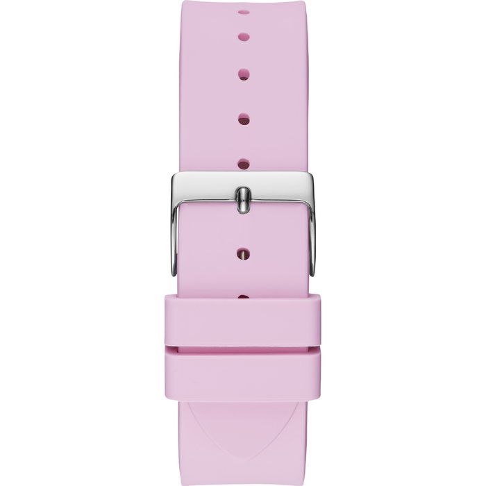 Guess W1223L1 con correa rosa y caja plateada