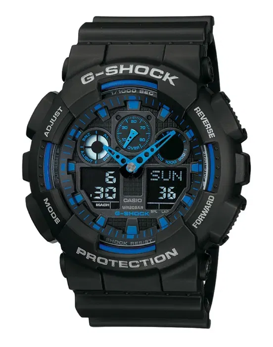 G Shock GA1001A2ER Reloj Cronógrafo de Cuarzo para Hombre con Esfera Analógica y Digital Resistente al Agua 20 ATM