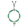 La Petite Story Pulsera de Acero con Ágata Verde y Palma LPS05ARR53