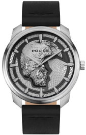 Police Reloj PL.15714JS-04 con Esfera Gris y Correa Negra