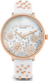 Daisy Dixon DD111WRG con correa de cuero blanco