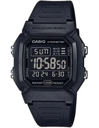 Casio Reloj W-800H-1BVES con Iluminación LED, Cronómetro, Resistencia al Agua 10 Bar
