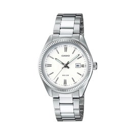 Casio LTP-1302PD-7A1VEG Reloj para Mujer con Esfera Blanca