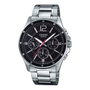 Casio MTP-1374D-1AVDF con esfera negra y correa gris