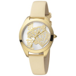 Just Cavalli Reloj JC1L210L0015 con correa de cuero beige