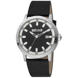 Just Cavalli Reloj JC1G216L0015 con Correa de Cuero Negra