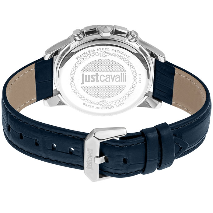 Just Cavalli Reloj JC1G175L0225 con correa de cuero negro