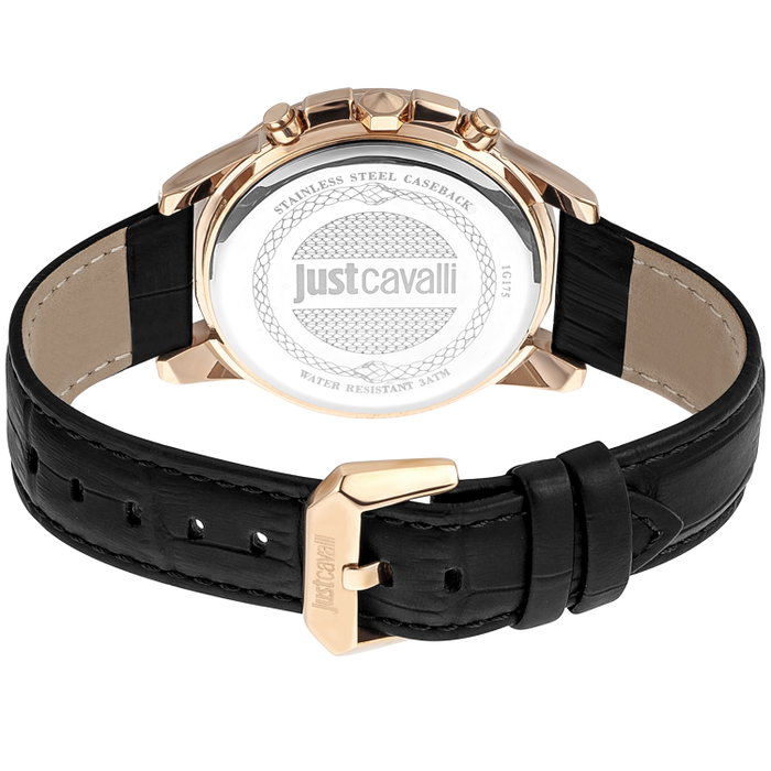 Just Cavalli JC1G175L0235 con correa de cuero negro