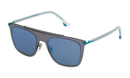 Police SPL581-52SG1X Gafas de sol Gris con espejo azul