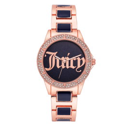Juicy Couture Reloj JC1308NVRG Rosa con Esfera Azul