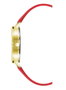 Juicy Couture Reloj Analógico JC1264GPRD con Correa Roja y Caja Dorada