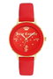 Juicy Couture Reloj Analógico JC1264GPRD con Correa Roja y Caja Dorada