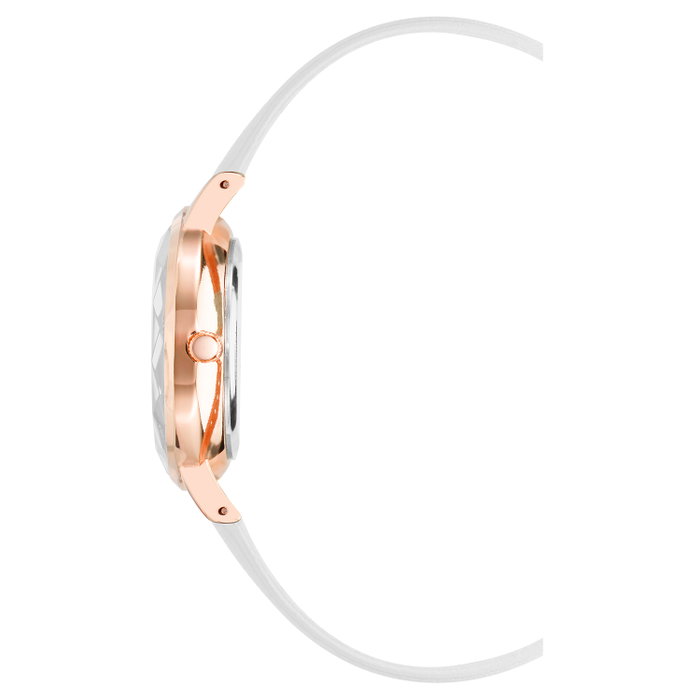 Juicy Couture JC1326RGWT con correa blanca y caja rosa