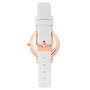 Juicy Couture JC1326RGWT con correa blanca y caja rosa