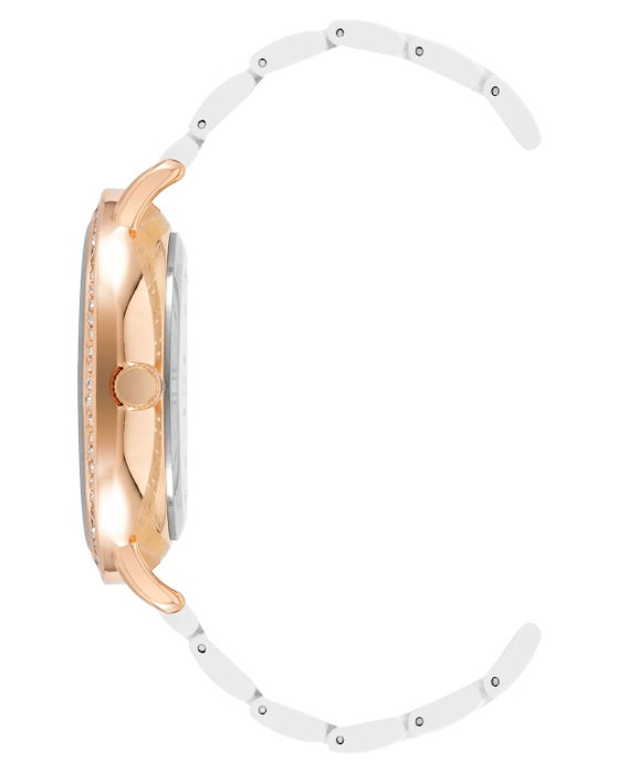 Juicy Couture JC1310RGWT Reloj Analógico Rosa y Blanco