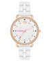 Juicy Couture JC1310RGWT Reloj Analógico Rosa y Blanco
