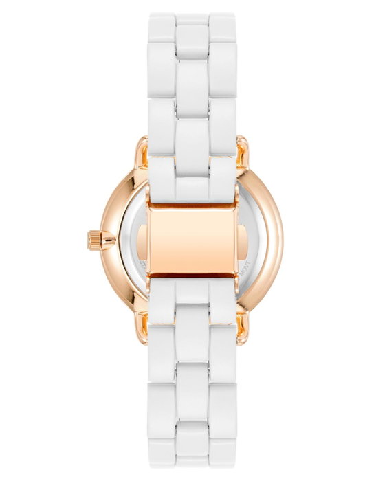 Juicy Couture JC1310RGWT Reloj Analógico Rosa y Blanco