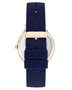 Juicy Couture Reloj JC1342RGNV con correa azul y caja rosa