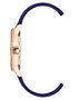 Juicy Couture Reloj JC1342RGNV con correa azul y caja rosa