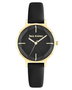 Juicy Couture Reloj JC1326GPBK con caja dorada y correa negra